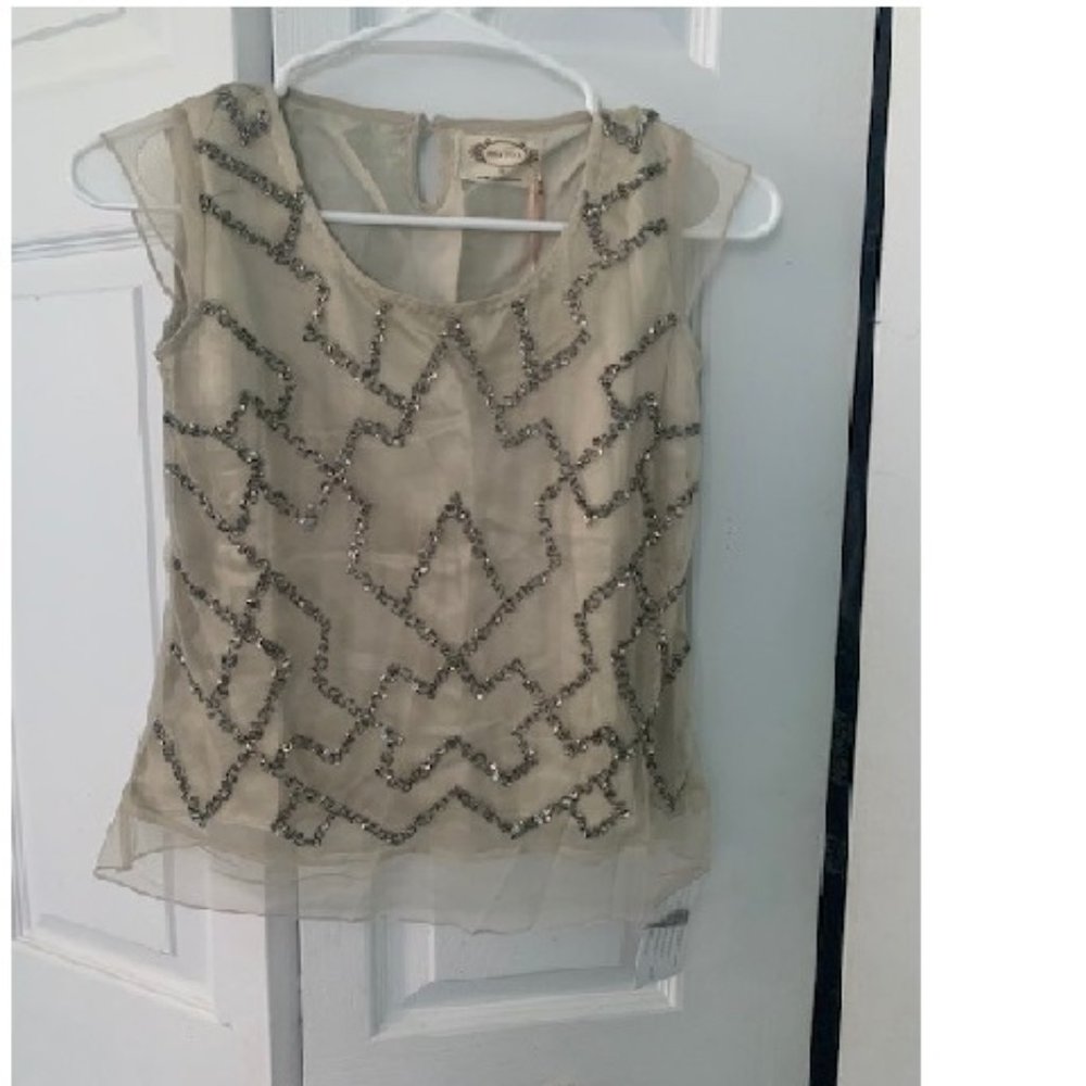 Joyfolie Beaded Girls Top